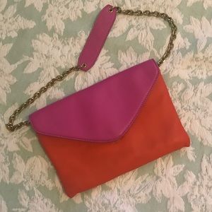 J.Crew invitation clutch in colorblock